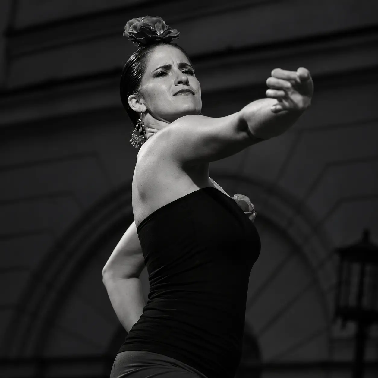 Jana Zittová při flamencu